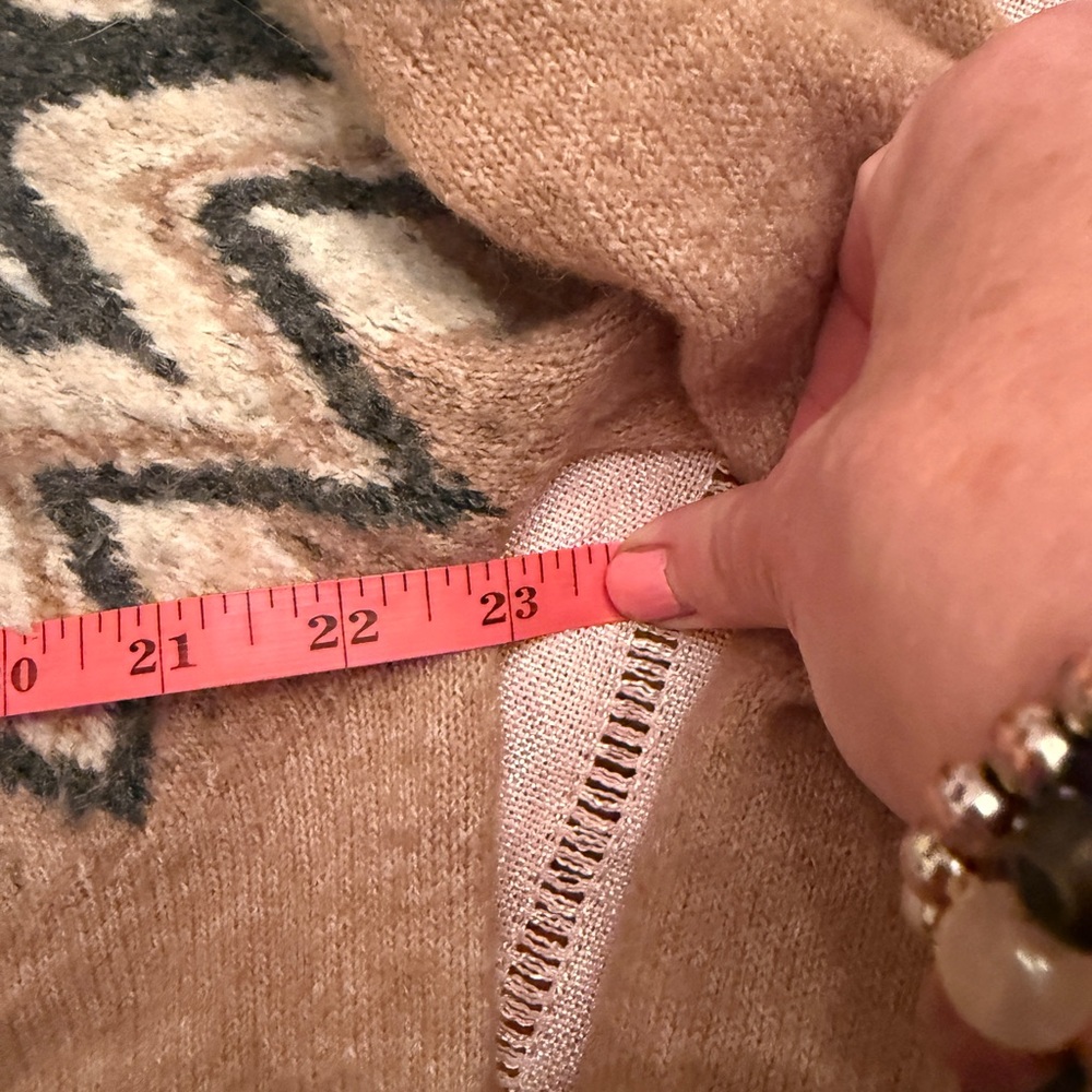 H&M Women’s Fair Isle Jacquard-Knit Cardigan, sz M - Picture 14 of 15